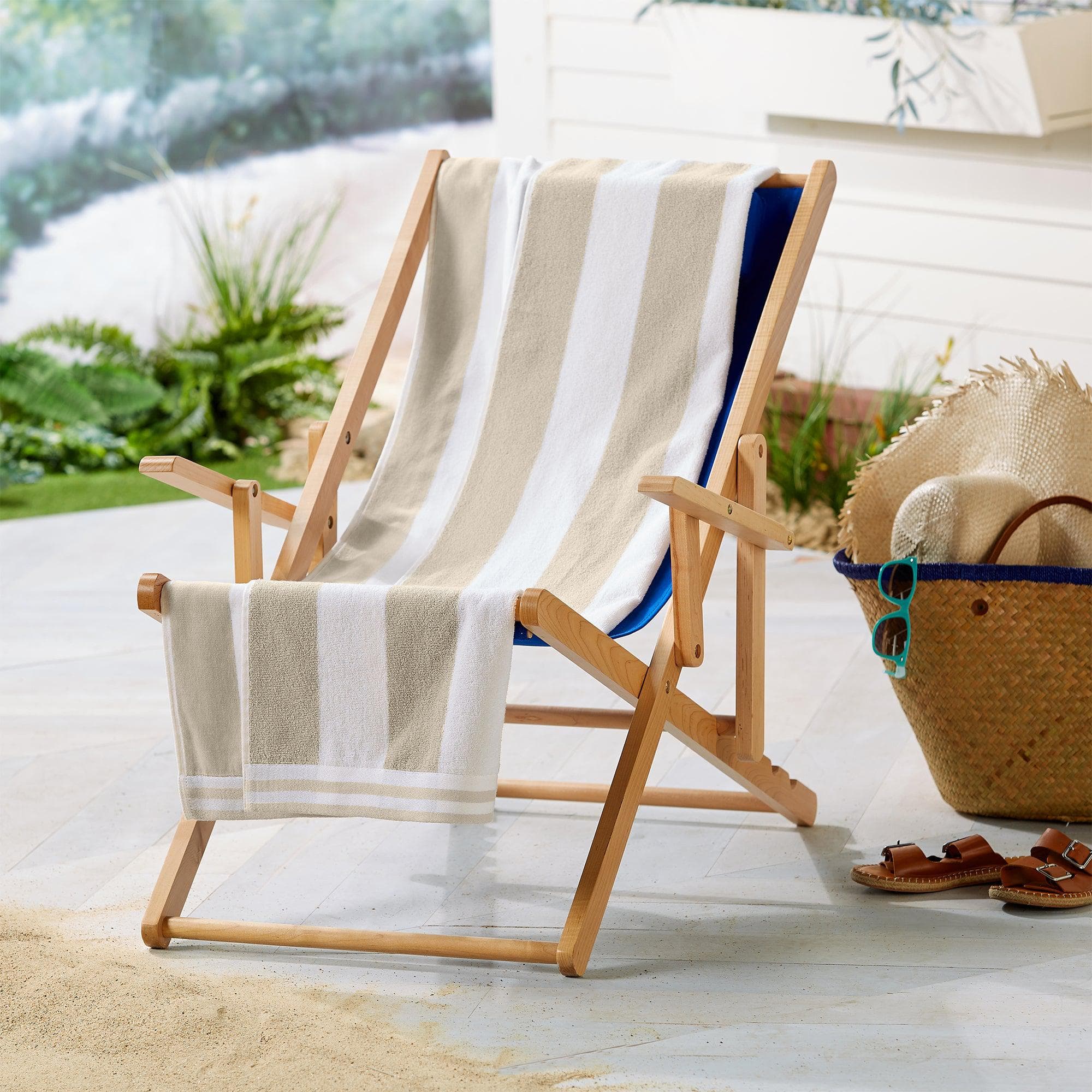 4 Pack Striped Cabana Oversized Beach Towel - Edgartown