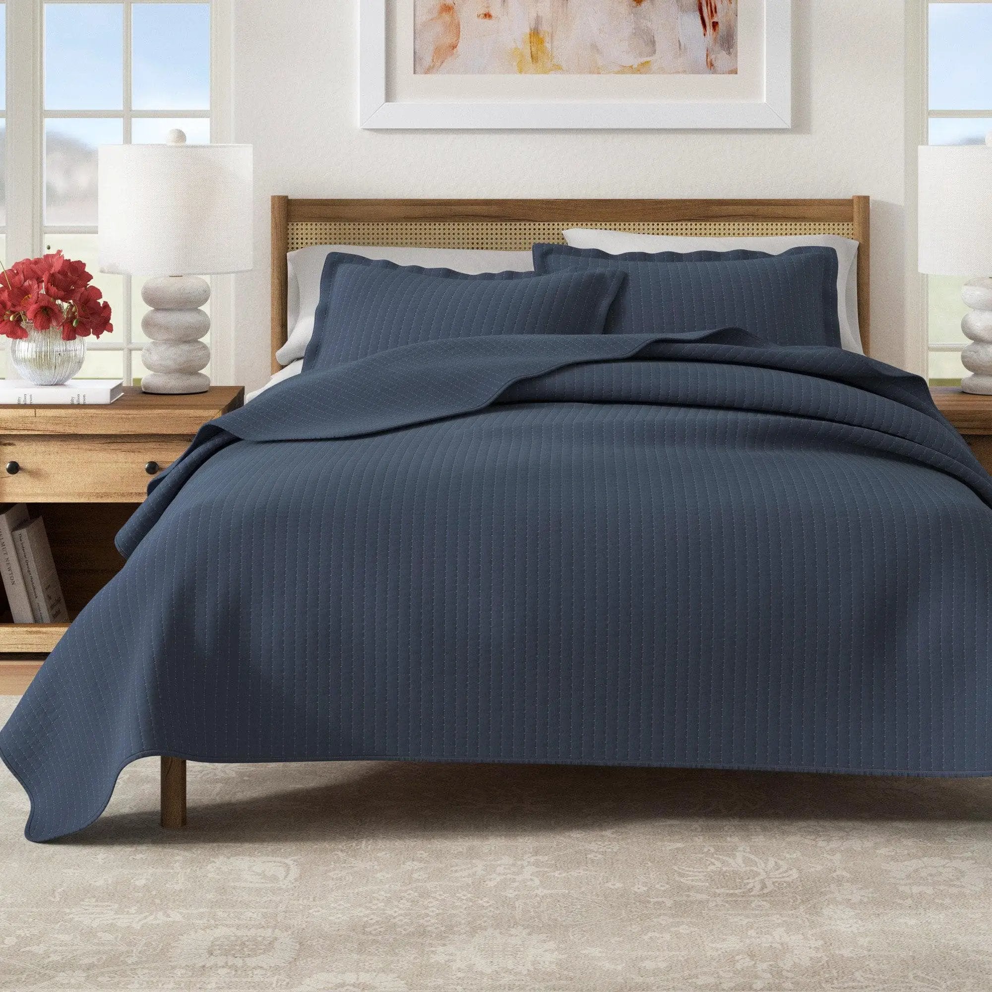 3-Piece Solid Quilt - Alicia Collection
