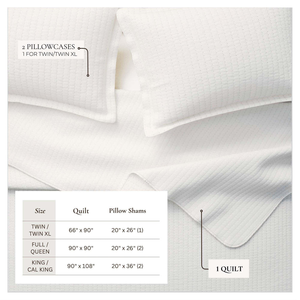 3-Piece Solid Quilt - Alicia Collection