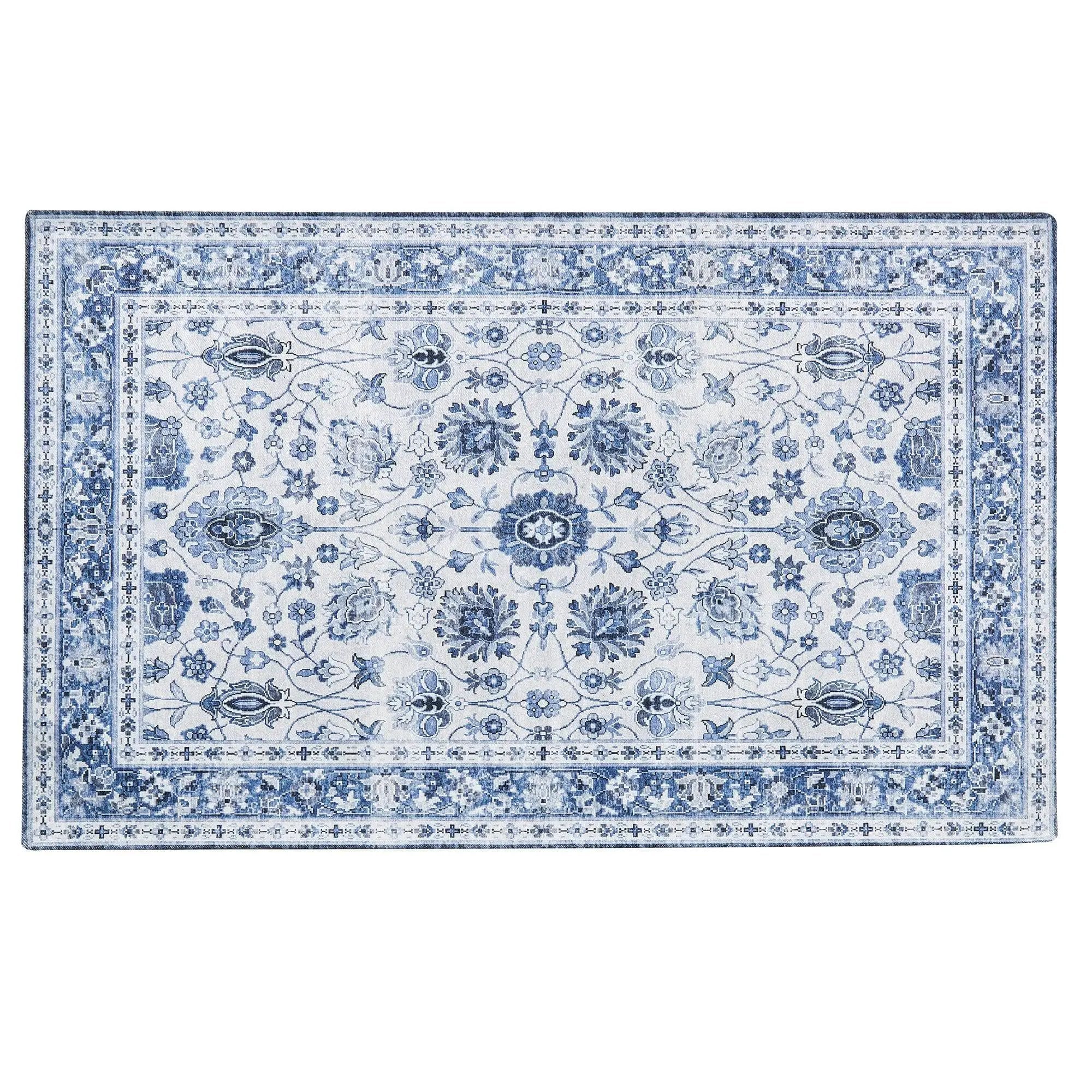 Floral Machine Washable Accent Area Rug 3' x 5' - Matra Collection
