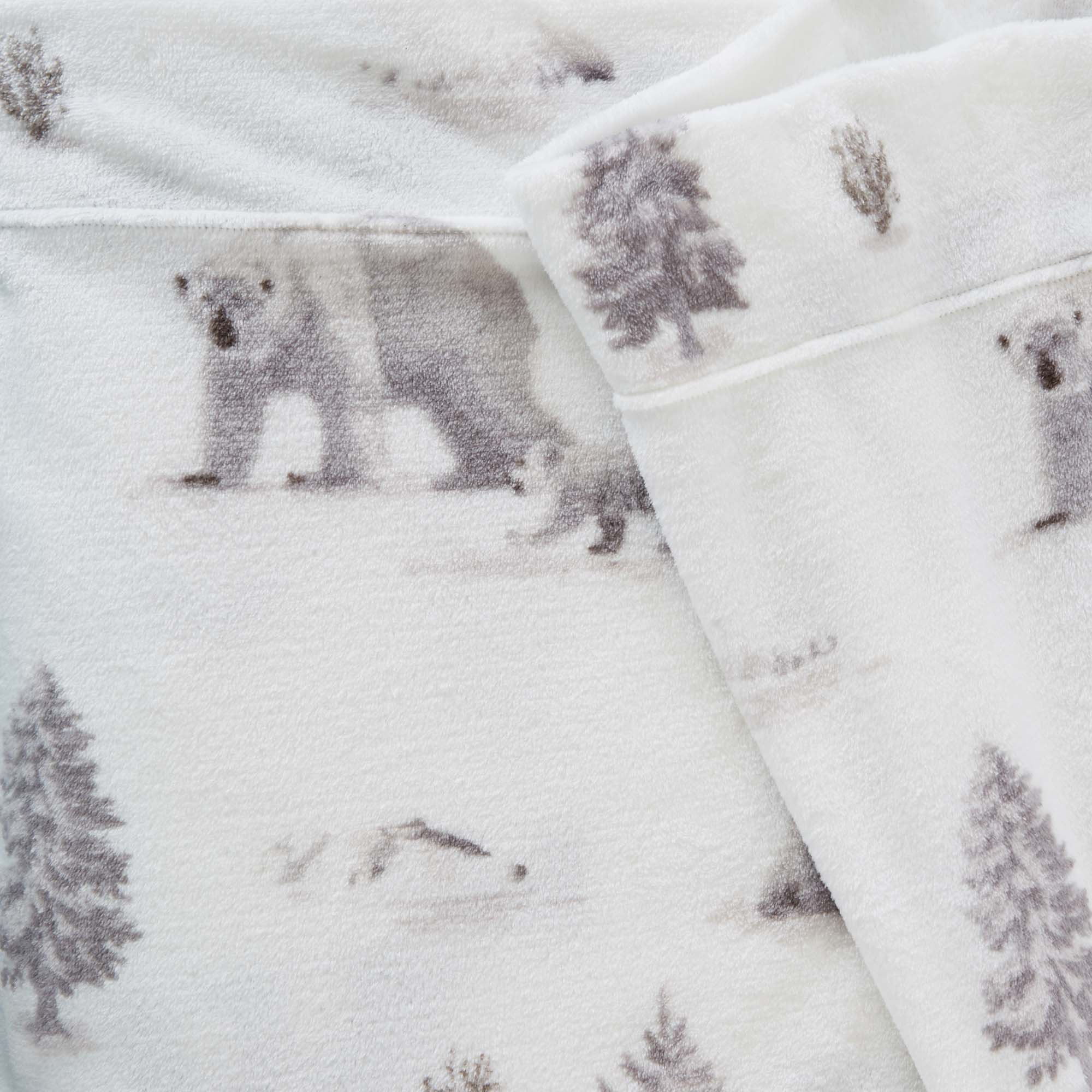 4-Piece Printed Plush Sheet - Velvet Luxe Collection