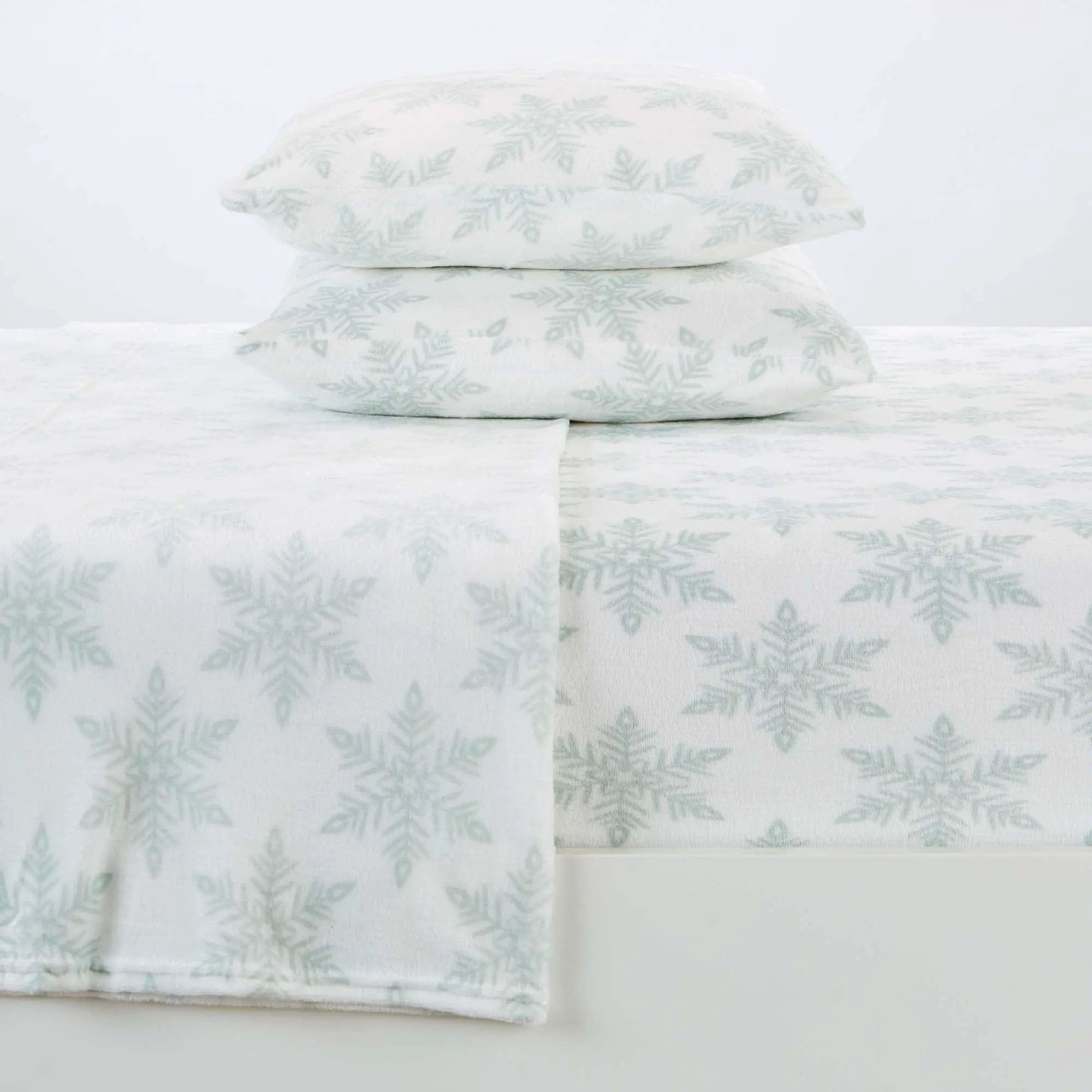 4-Piece Printed Plush Sheet - Velvet Luxe Collection