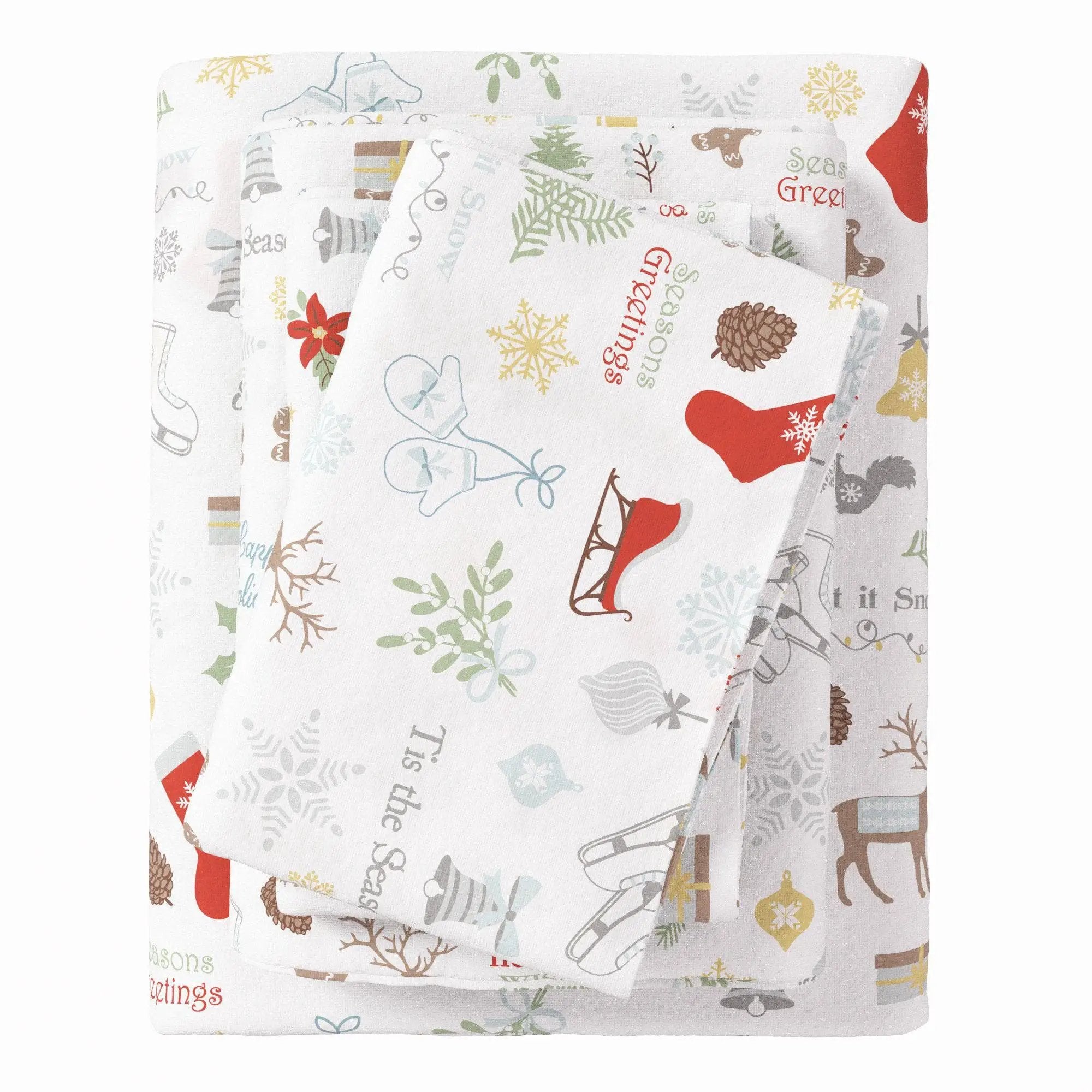 4-Piece Turkish Cotton Flannel Sheet - Whittaker Collection