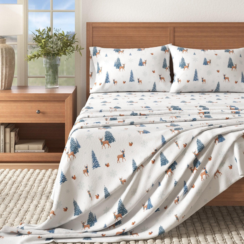 4-Piece Turkish Cotton Flannel Sheet - Whittaker Collection