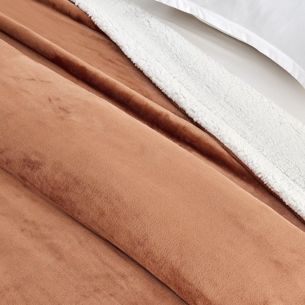 Velvet Plush Sherpa Luxury Bed Blanket - Kinsley Collection
