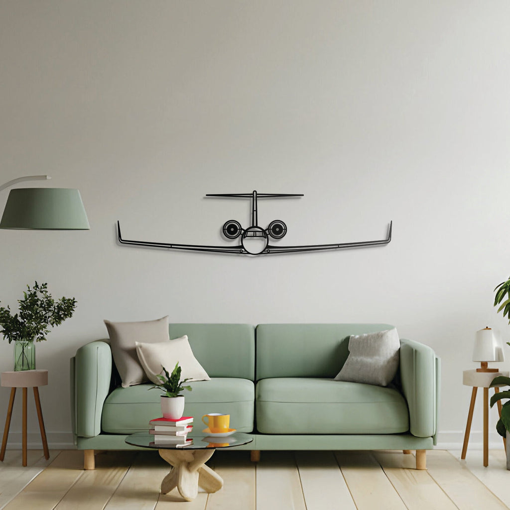 G550 Front Metal Aircraft Wall Art - NCP0088
