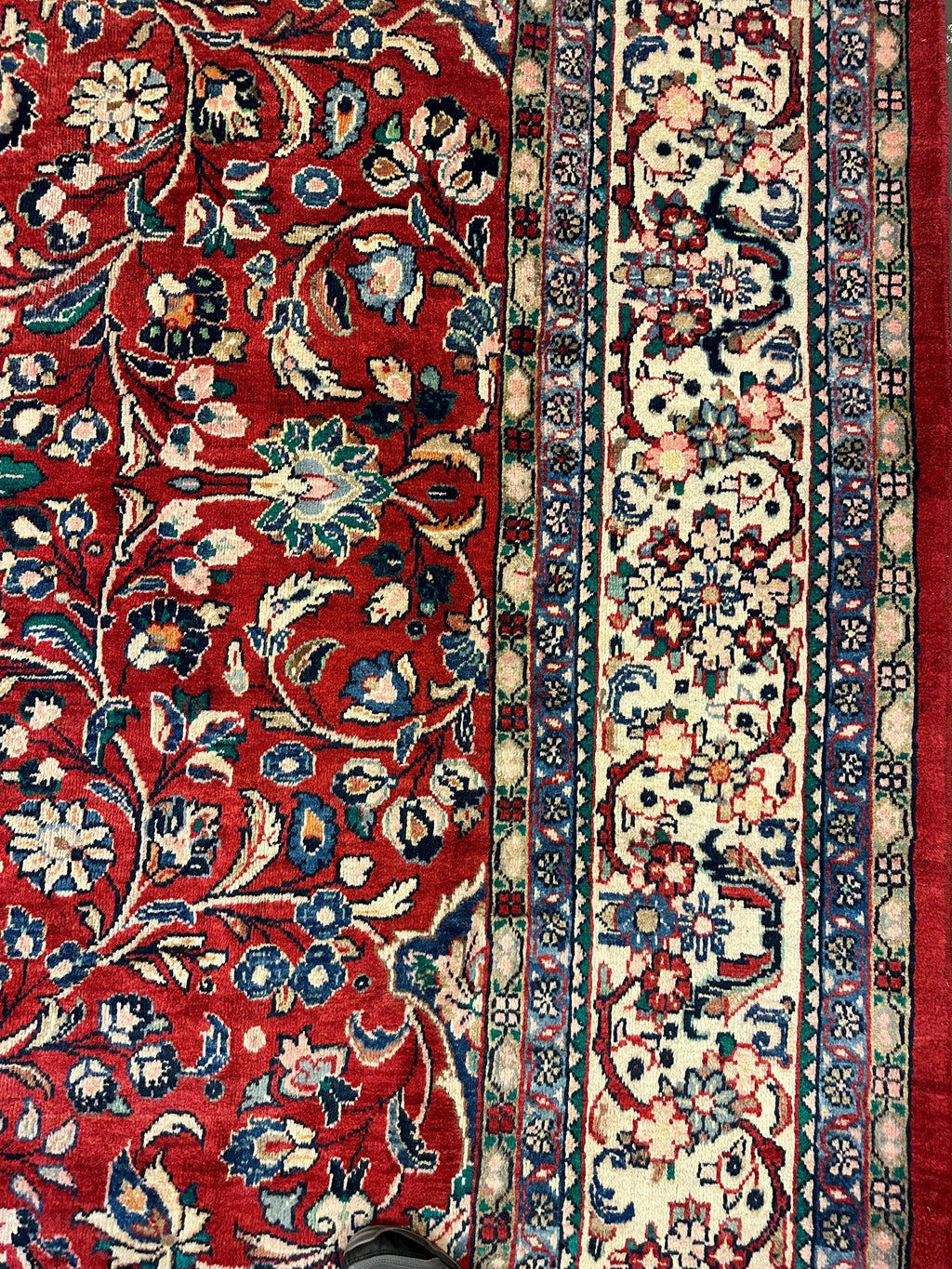 Handmade One-of-a-Kind Persian Mahal Rug - 10’ x 12’10”