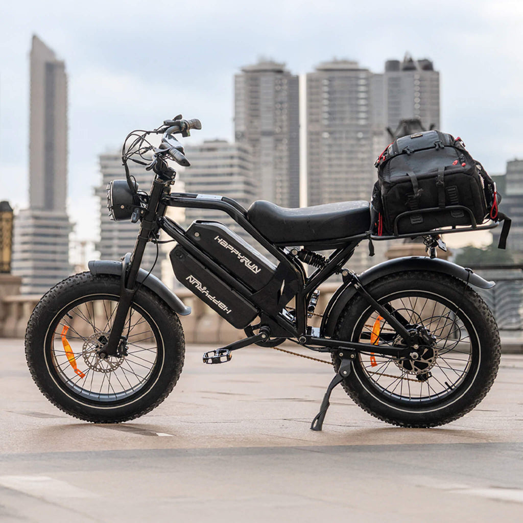 HappyRun G70 (G70 Pro) Long Distance Dual Battery Electric Fat Tire Cargo Bike (SAK81369)