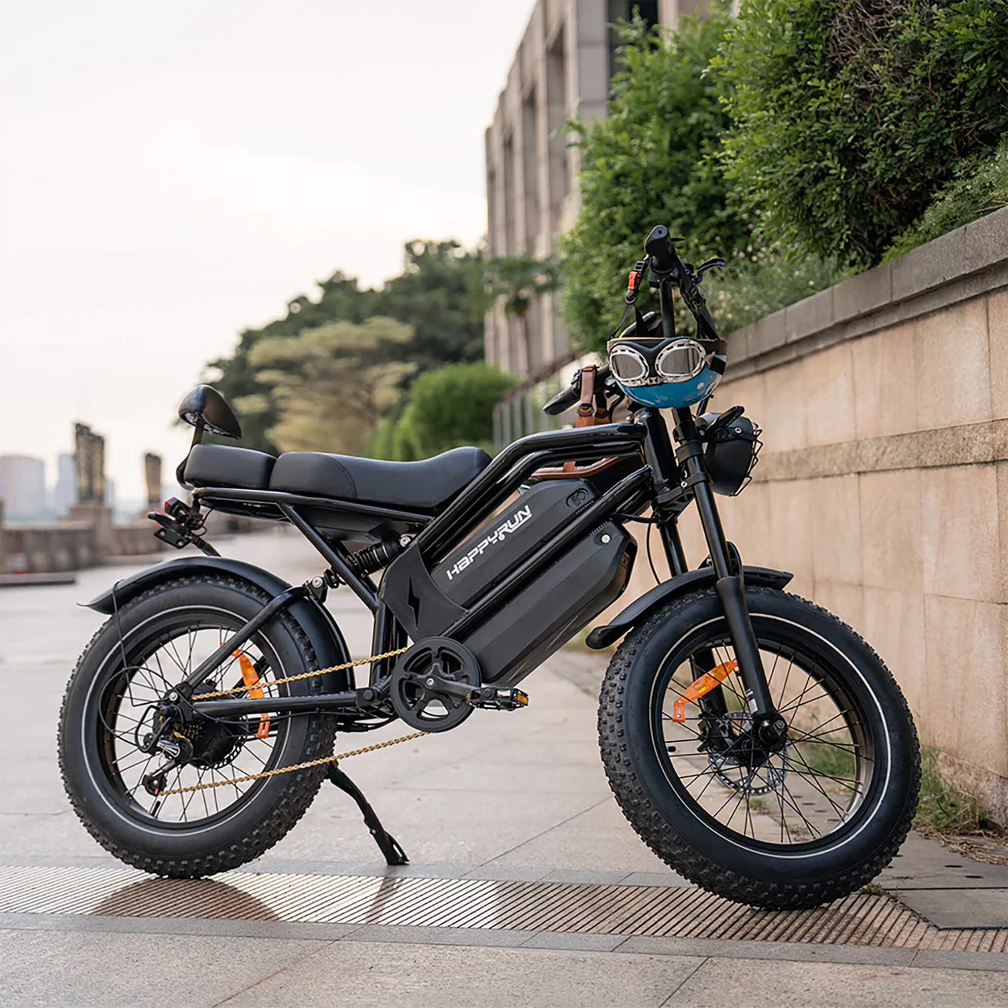 HappyRun G70 (G70 Pro) Long Distance Dual Battery Electric Fat Tire Cargo Bike (SAK81369)