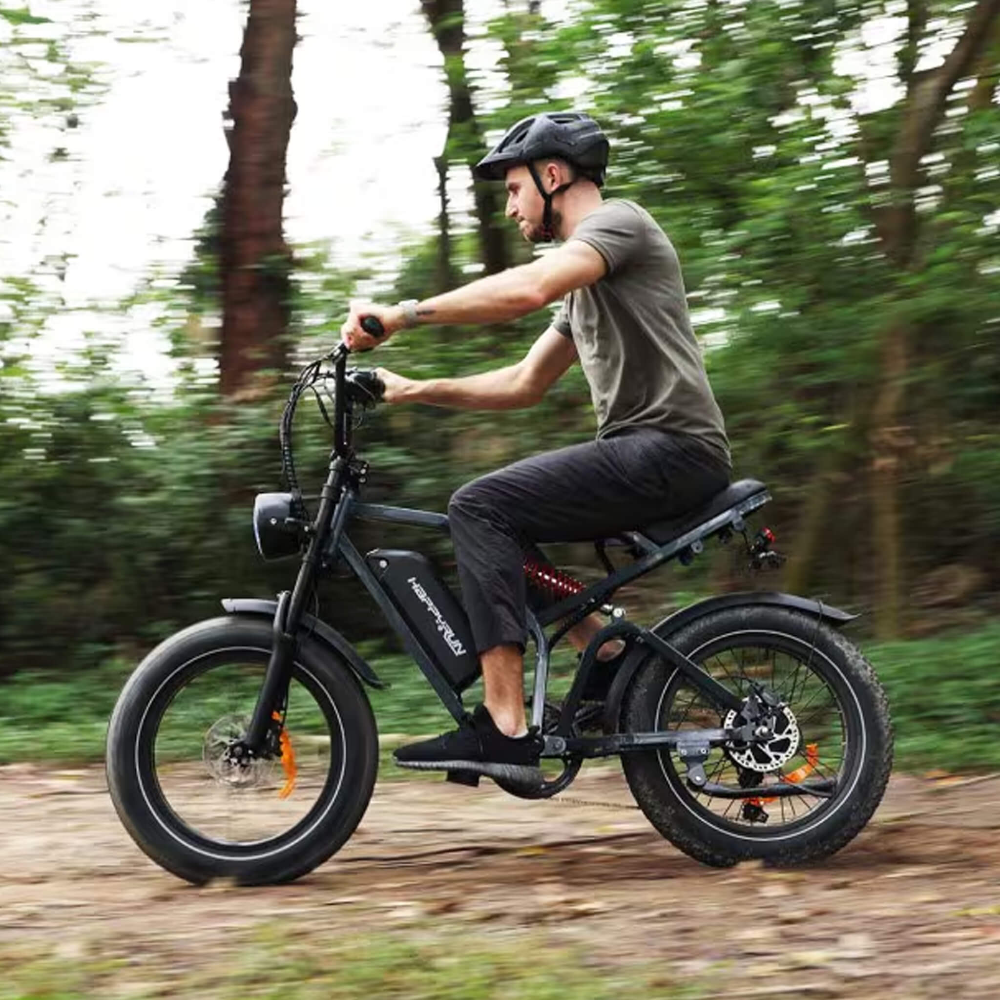 HappyRun Tank G60 Electric Off-Road Fat Tire Moped Bike (SAK48732)
