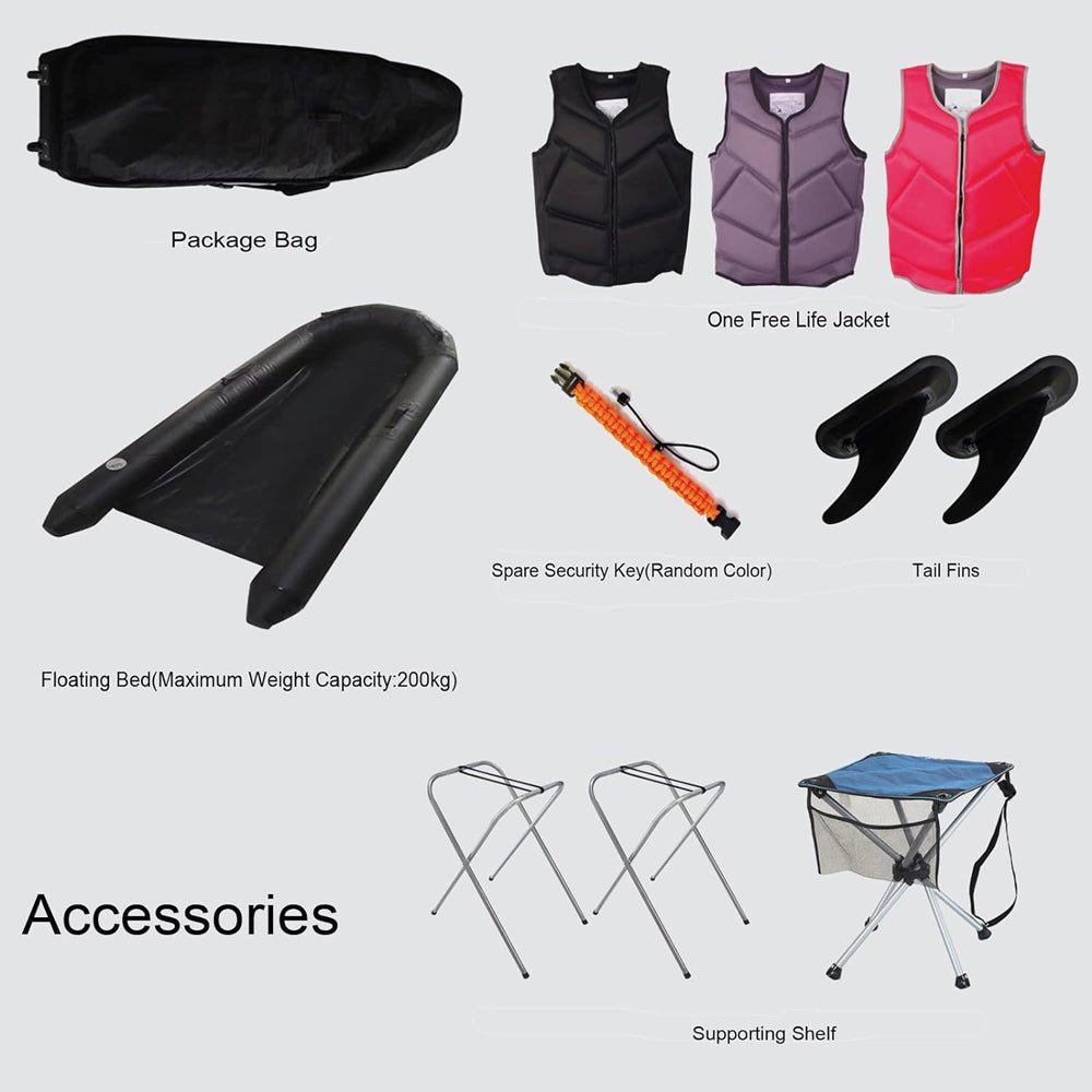 HDT High-Performance 10KW Electric Motorized ABS Water Jet Surfboard (96251473)