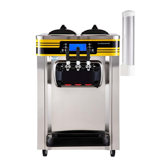 Heavy Duty Commercial 3 Flavor Countertop Soft Serve Ice Cream Maker Machine, 2350W (91803572)