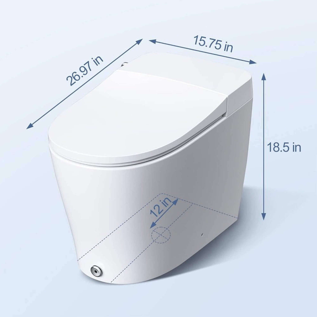 Alora Heavy-DutyHigh-Power Flush Smart Toilet With Built-In Bidet And Elongated Heated Seat (SAK13684)