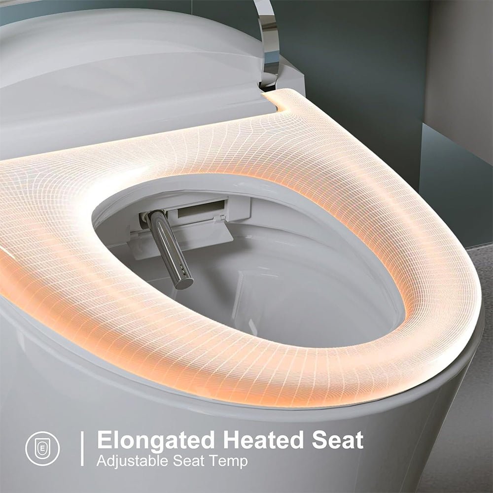 HRW Premium Smart Heated Tankless Bidet Toilet With Dual Flush System (SAK42513)
