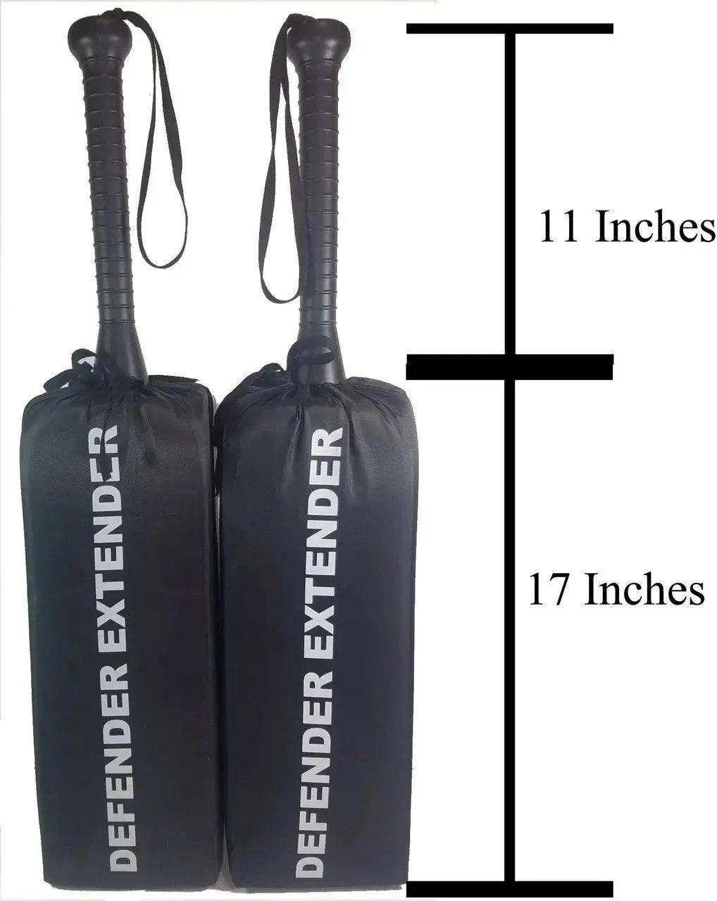 Defender Extender basketball training pads, pair of black padded shields with handles by HoopsKing