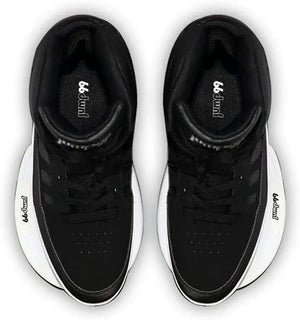 Jump 99 Plyometric Strength Training Shoes, black with white curved side plates, pair