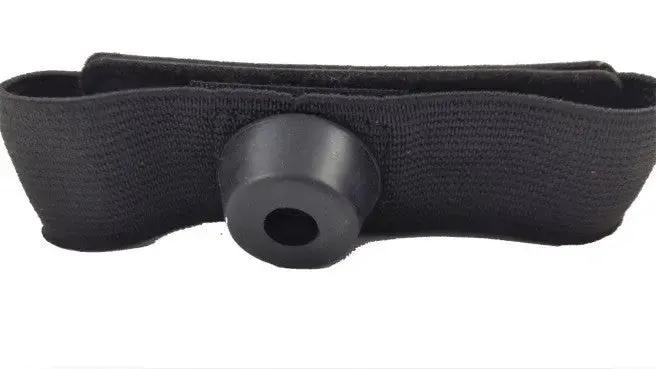 HoopsKing No Palm Dribbling & Shooting Palm Aid (Pair); black fabric strap with palm-mounted knob
