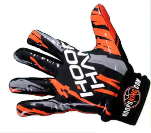 Hoop Handz Weighted Basketball Glove by HoopsKing, black with orange accents, heavy training gear