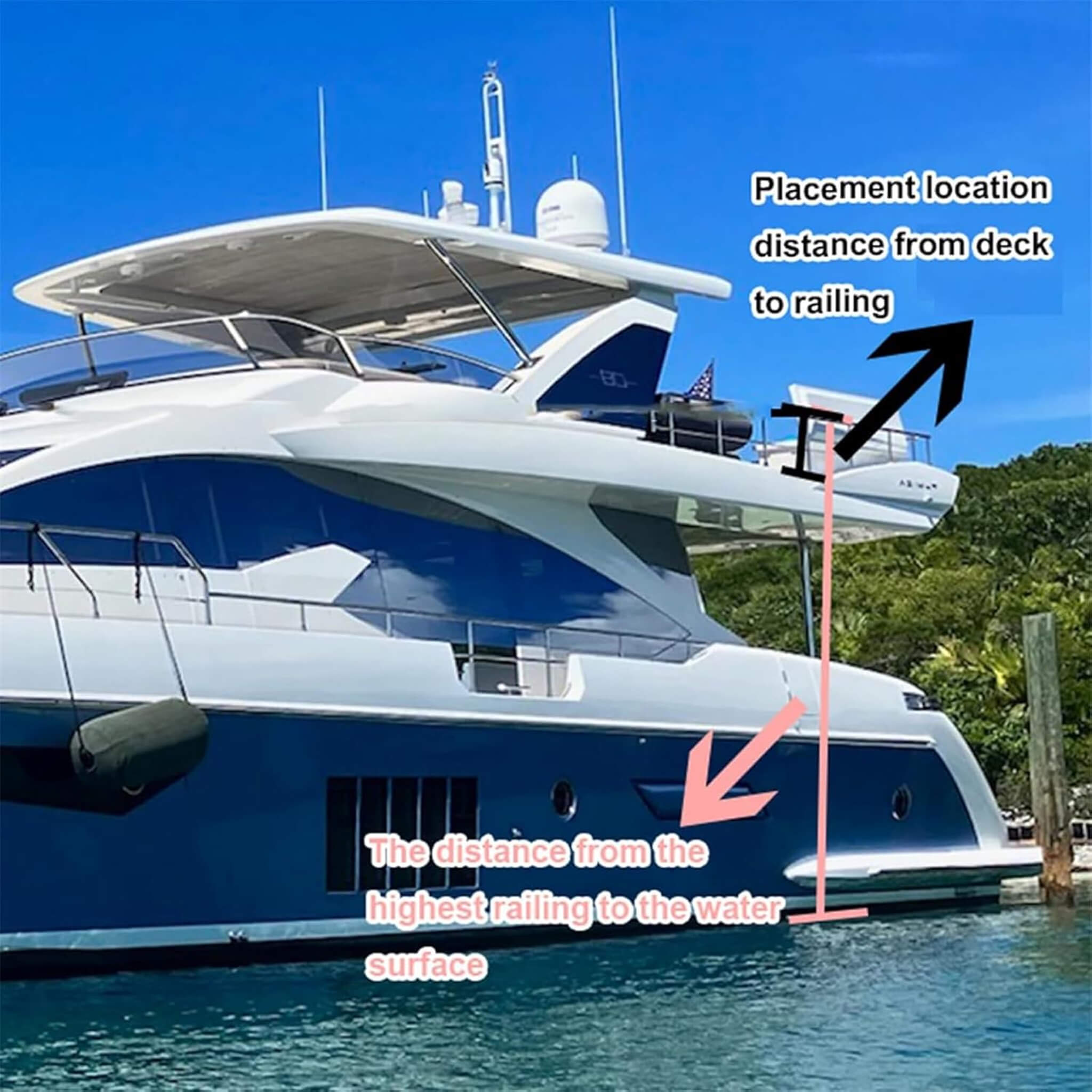 Premium Inflatable Floating Yacht Water Slide With Air Pump And Protection Net (SAK42517)