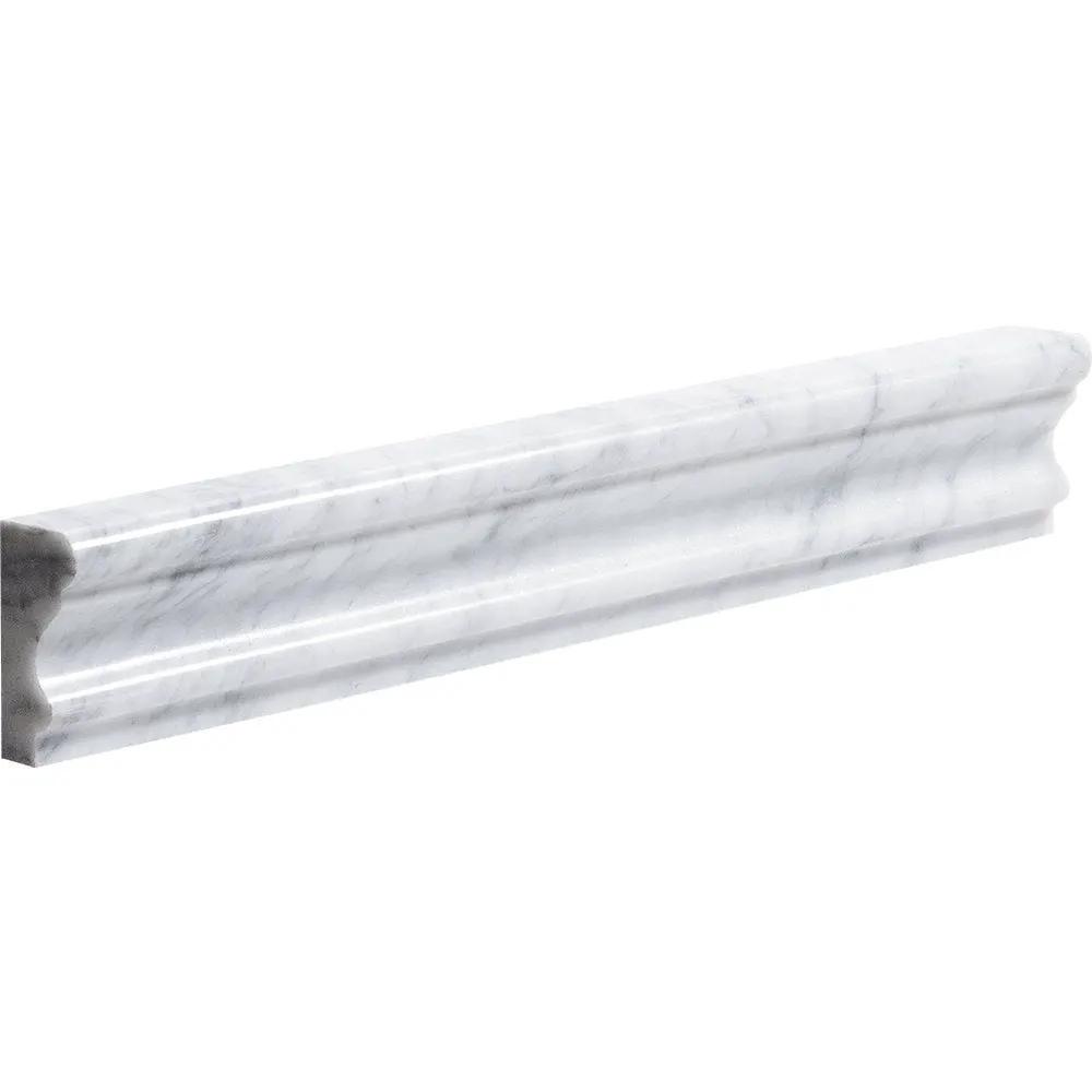 Italian Carrara Polished Andorra Marble Moldings 2x12