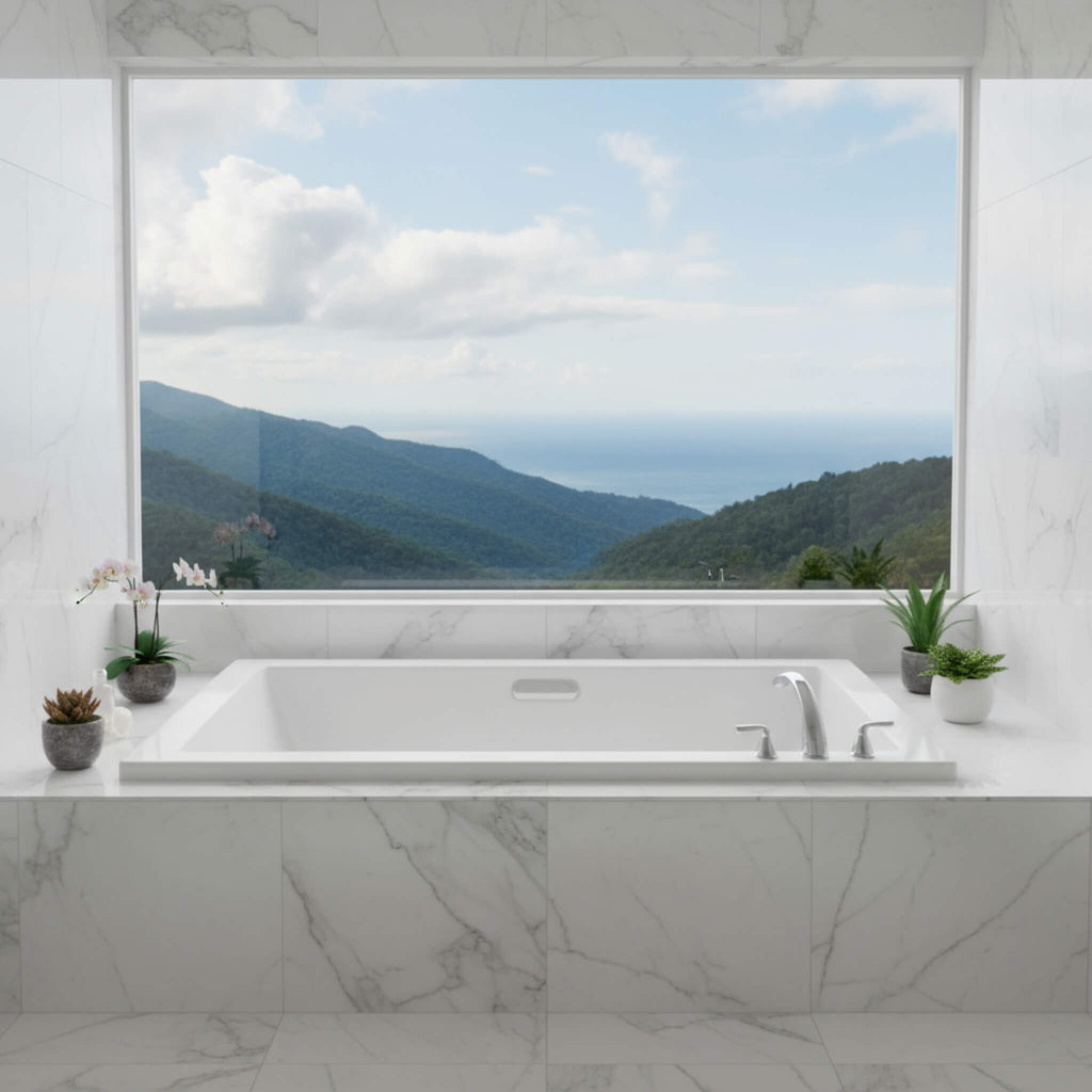 Jacuzzi Elara 66" Rectangle Drop-In Whirlpool Bath [JELL6636WLR2HXWW/YY] (SAK42318)