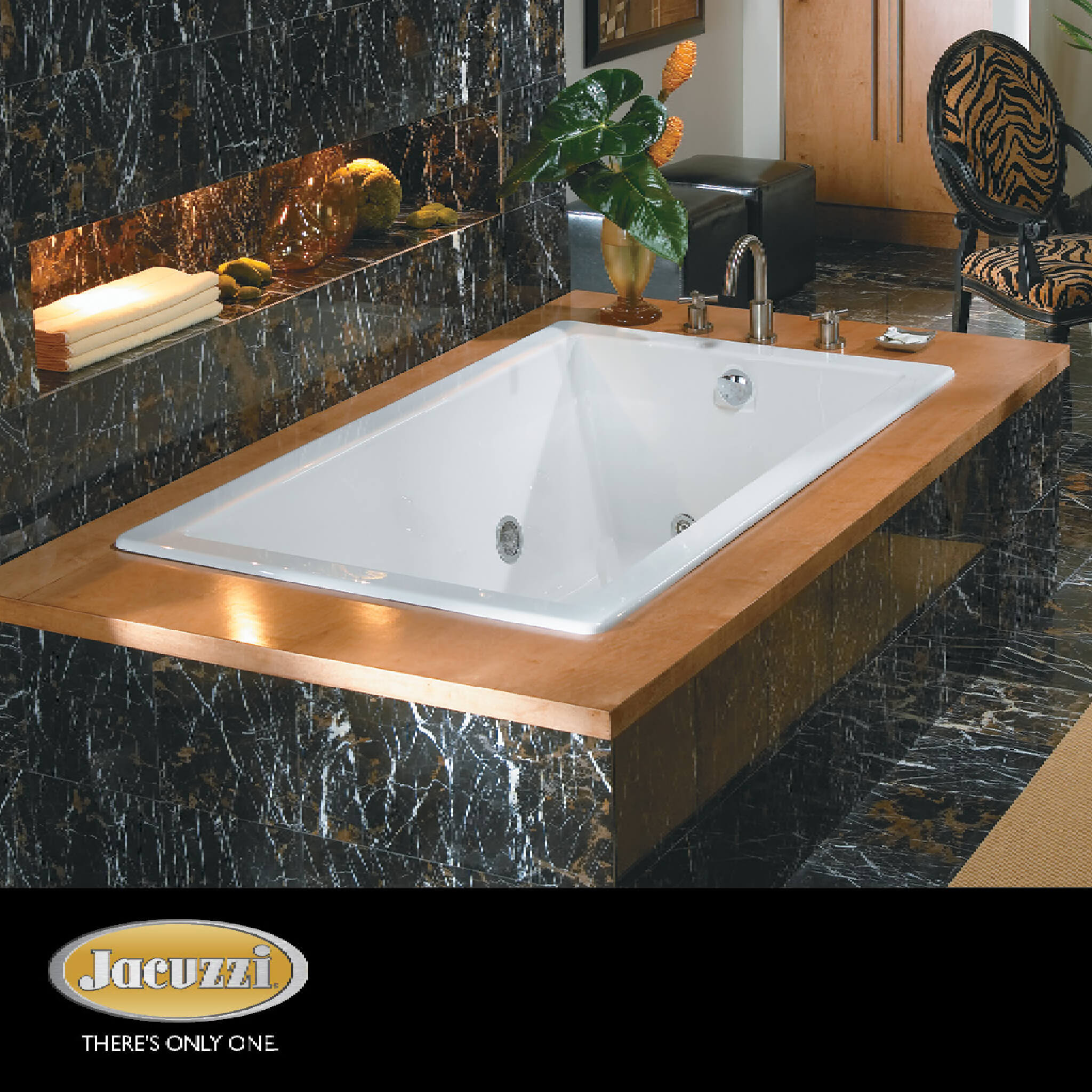 Jacuzzi Elara 60" Drop-In Whirlpool Bath [JELL6036WLR2HXWW/YY] (SAK52732)