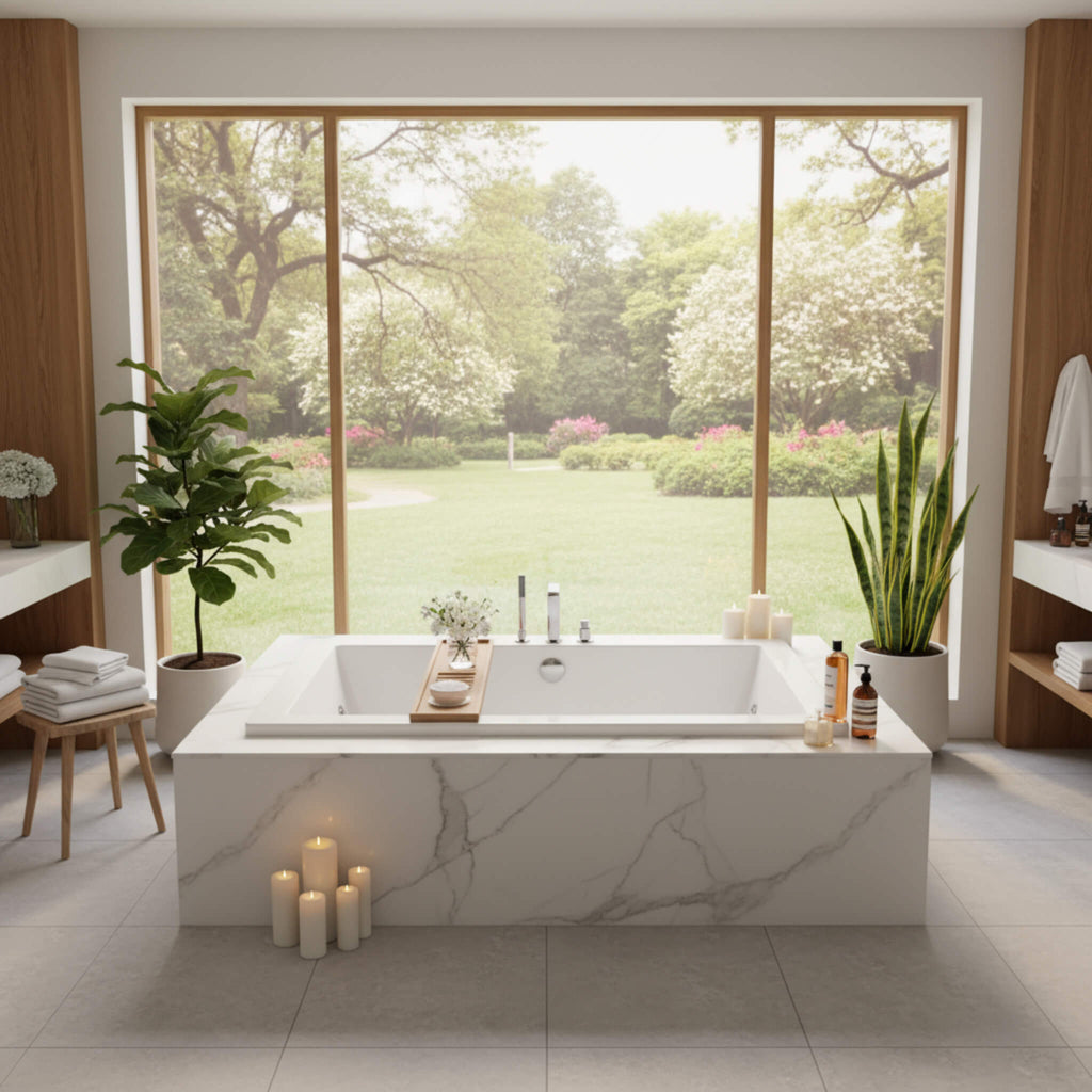 Jacuzzi Elara 72" Rectangle Acrylic Drop-In Whirlpool Bath [JELA7236WLR2XX] (SAK18546)