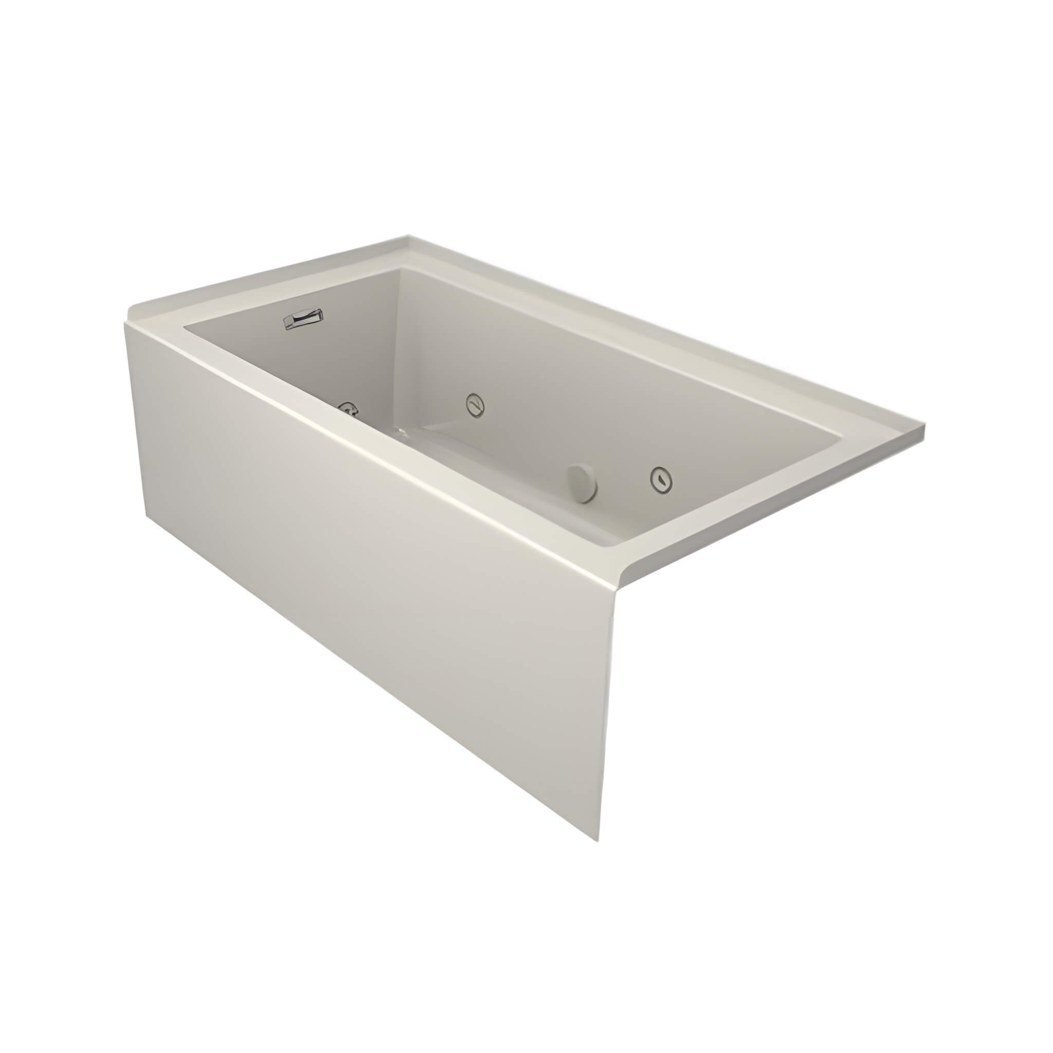 Jacuzzi Linea 60" Acrylic Whirlpool Bath With Air And Water Therapy System [JLNS6032WLR2XXWW] (SAK53620)