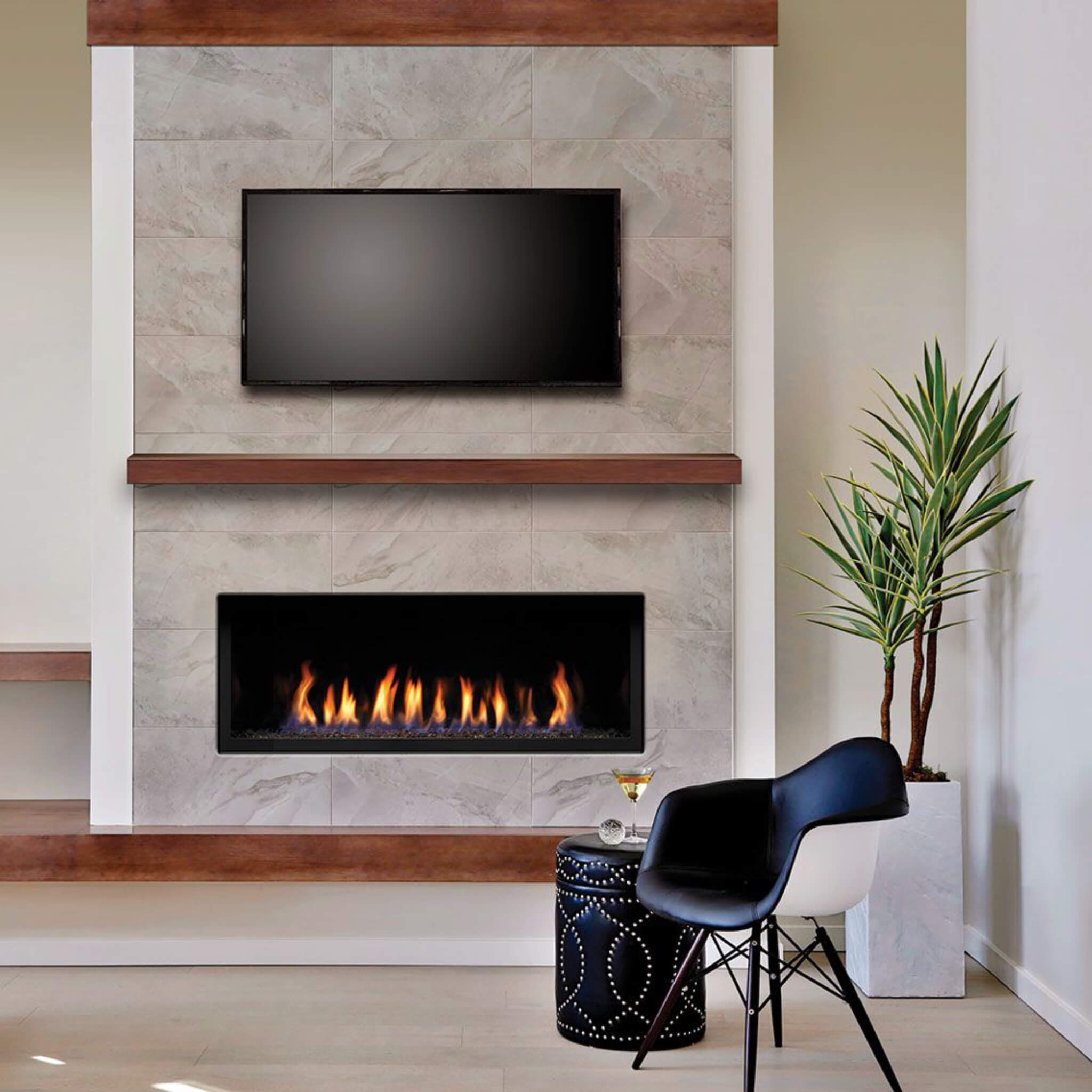 Kingsman ZCVRB 60" Zero Clearance Linear Direct Vent Fireplace [ZCVRB60] (SAK67890)