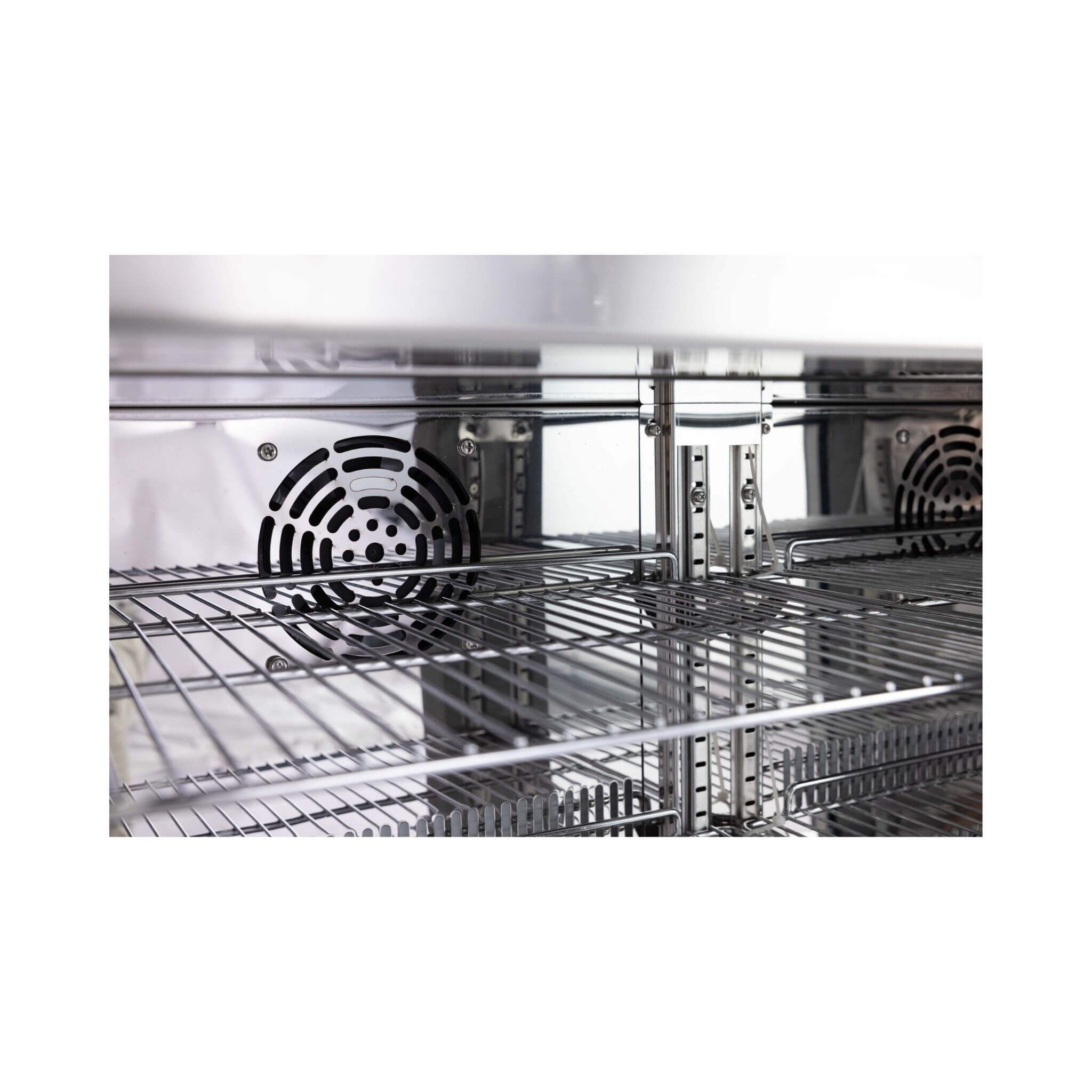 Large Black Stainless Steel Single-Door Fridge For Outdoor Kitchen Islands (SAK15296)