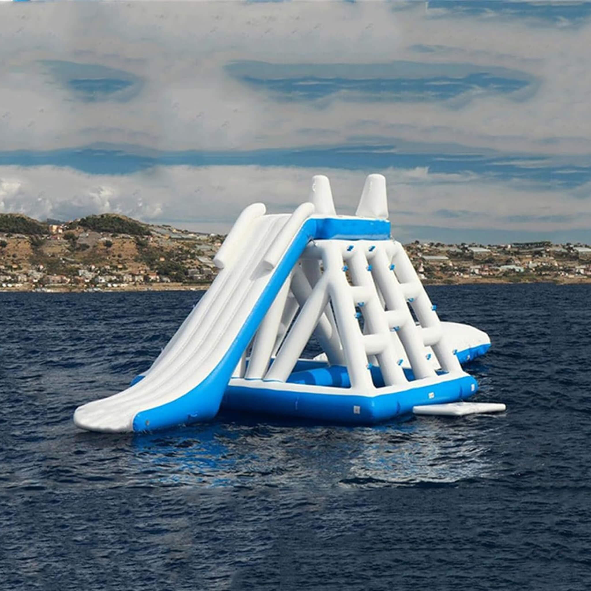 Large Inflatable Climbing Iceberg With Pump For Water Parks And Private Piers (SAK98301)