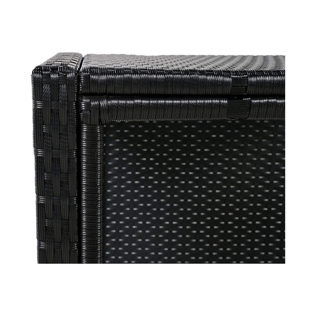 Large Outdoor Quadrilateral Spa Surround Rattan Sectional Sofa Set With Storage Compartments (SAK80217)