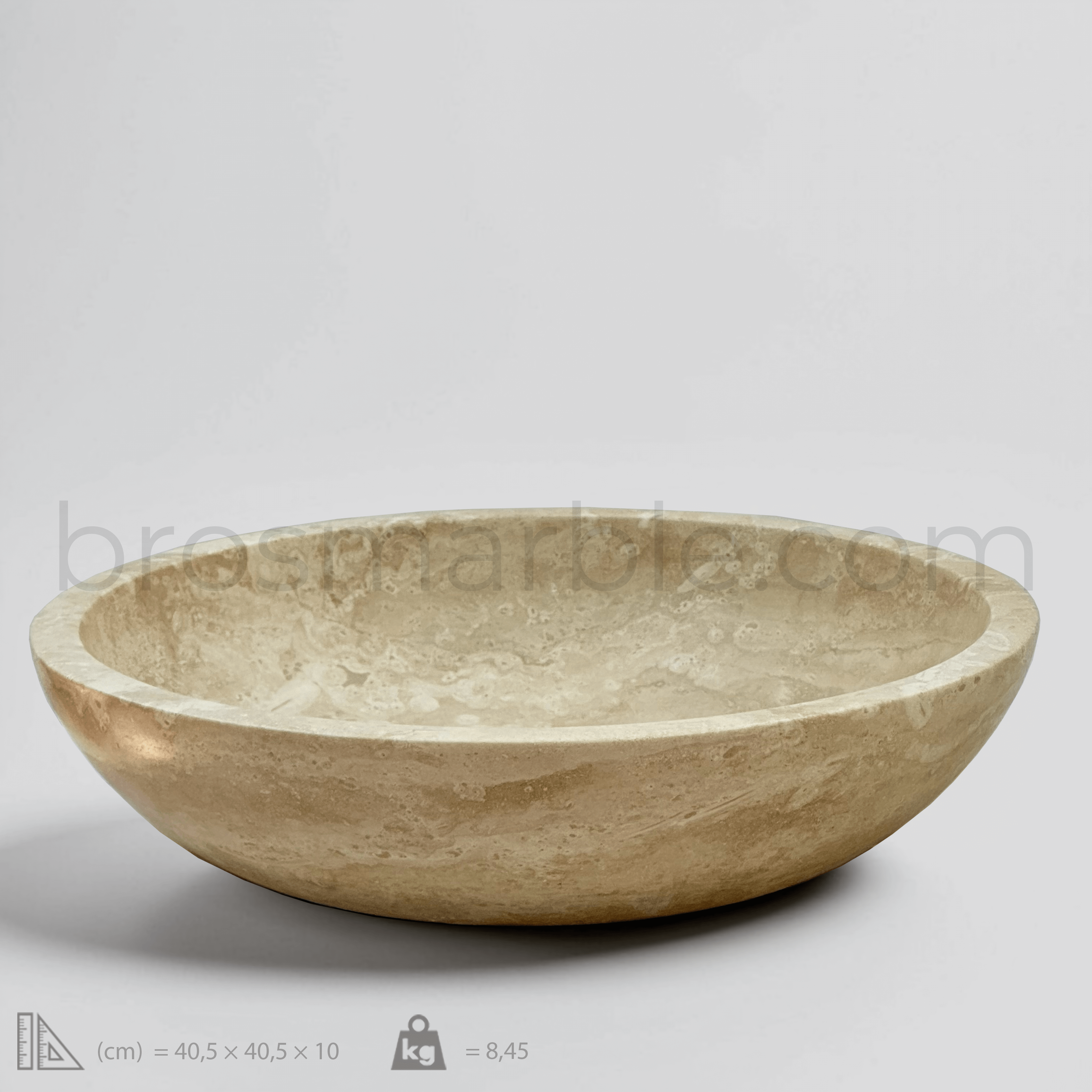 Light Travertine Sink