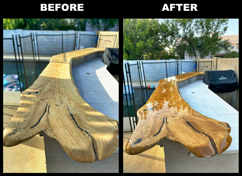 Bar Top and Table Top Clear Epoxy Resin 9 Gallons