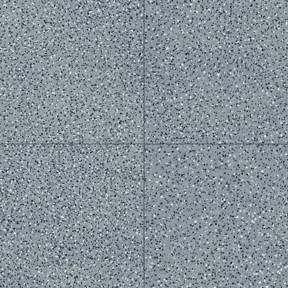Elite Color Blue Anti-Slip Terrazzo Look Porcelain Tiles 24x24