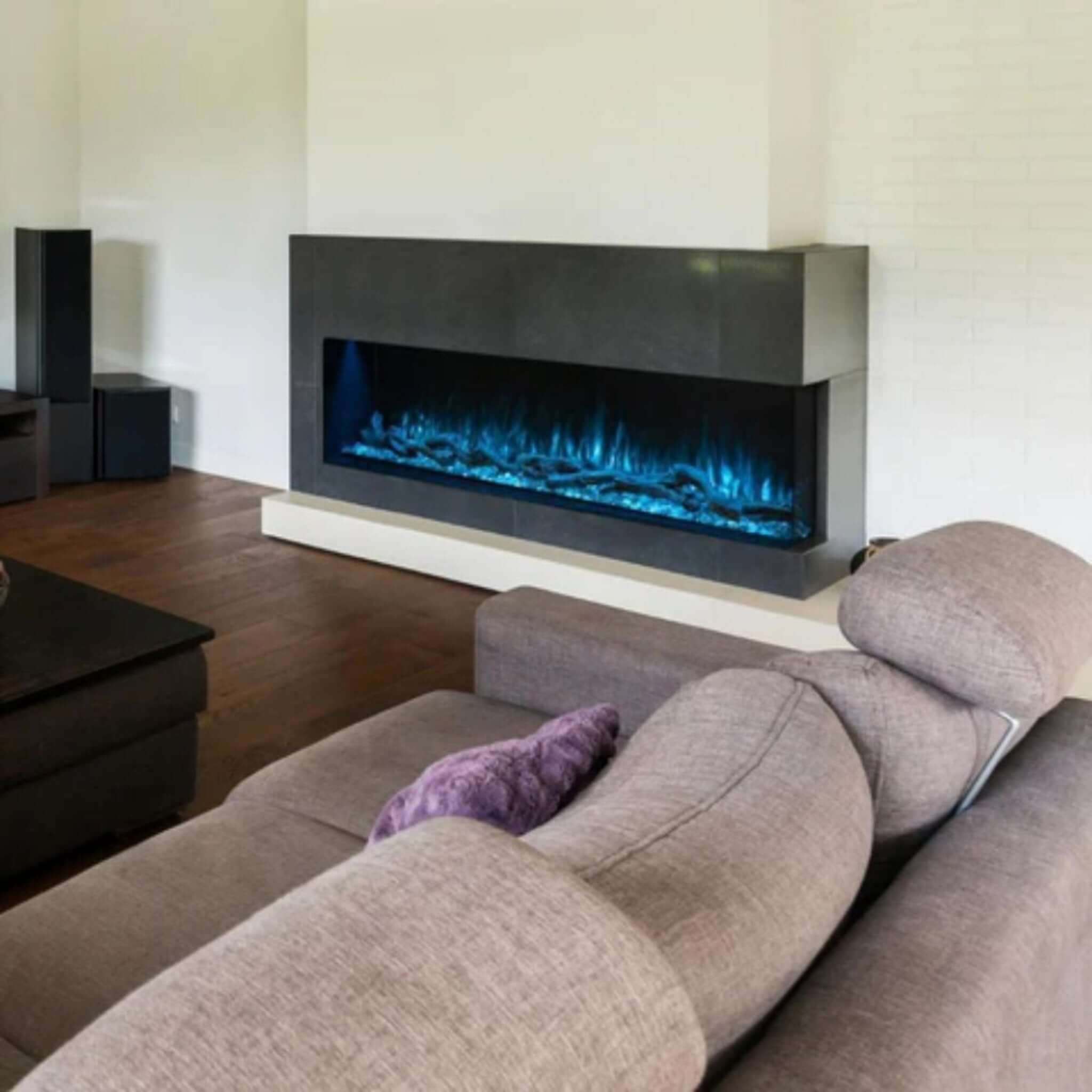 Modern Flames Landscape Pro Multi 56" Linear Multi-Sided Electric Fireplace With Hybrid Flame Technology [LPM-5616V2] (SAK67390)
