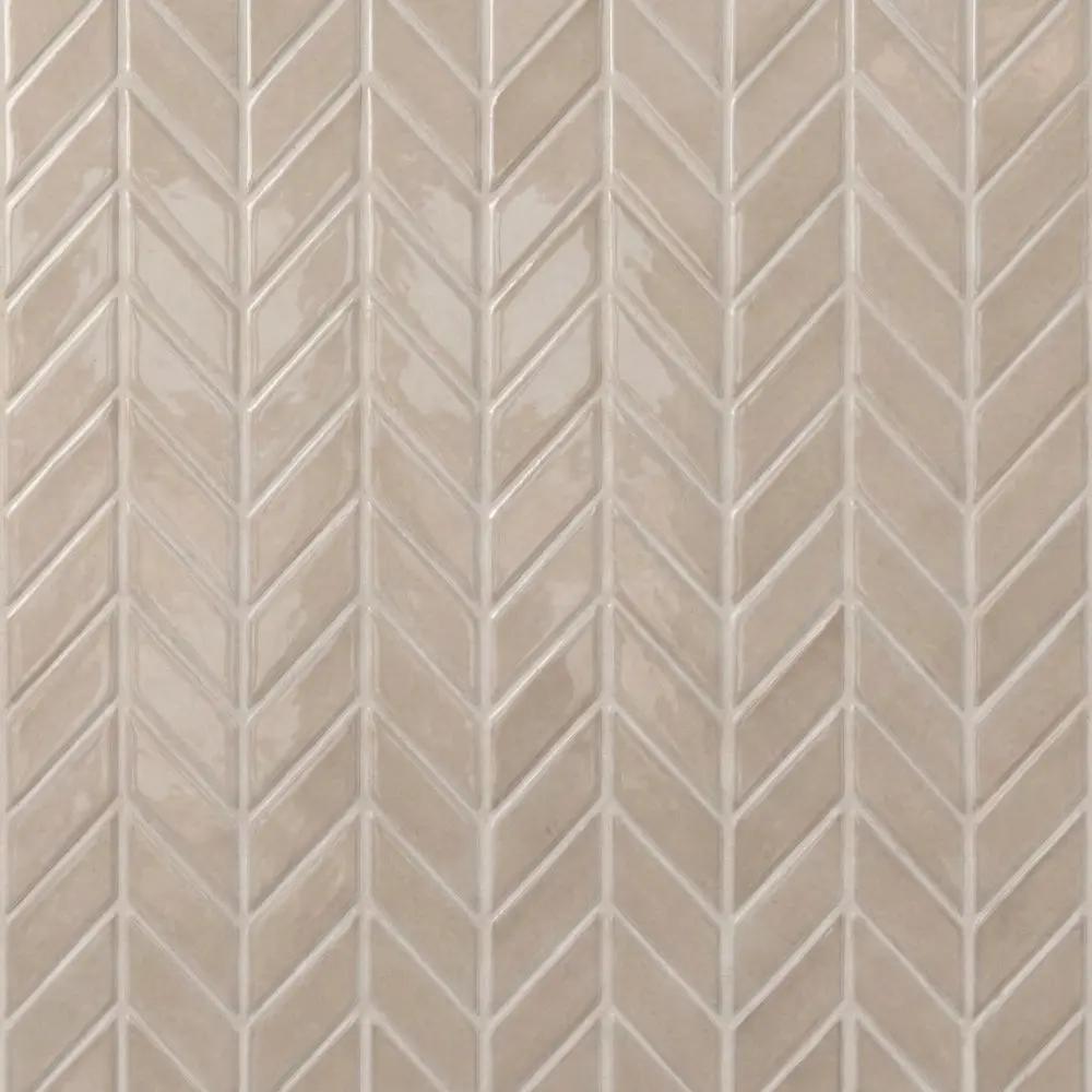 Acorn Glossy Chevron Ceramic Tiles 2x6