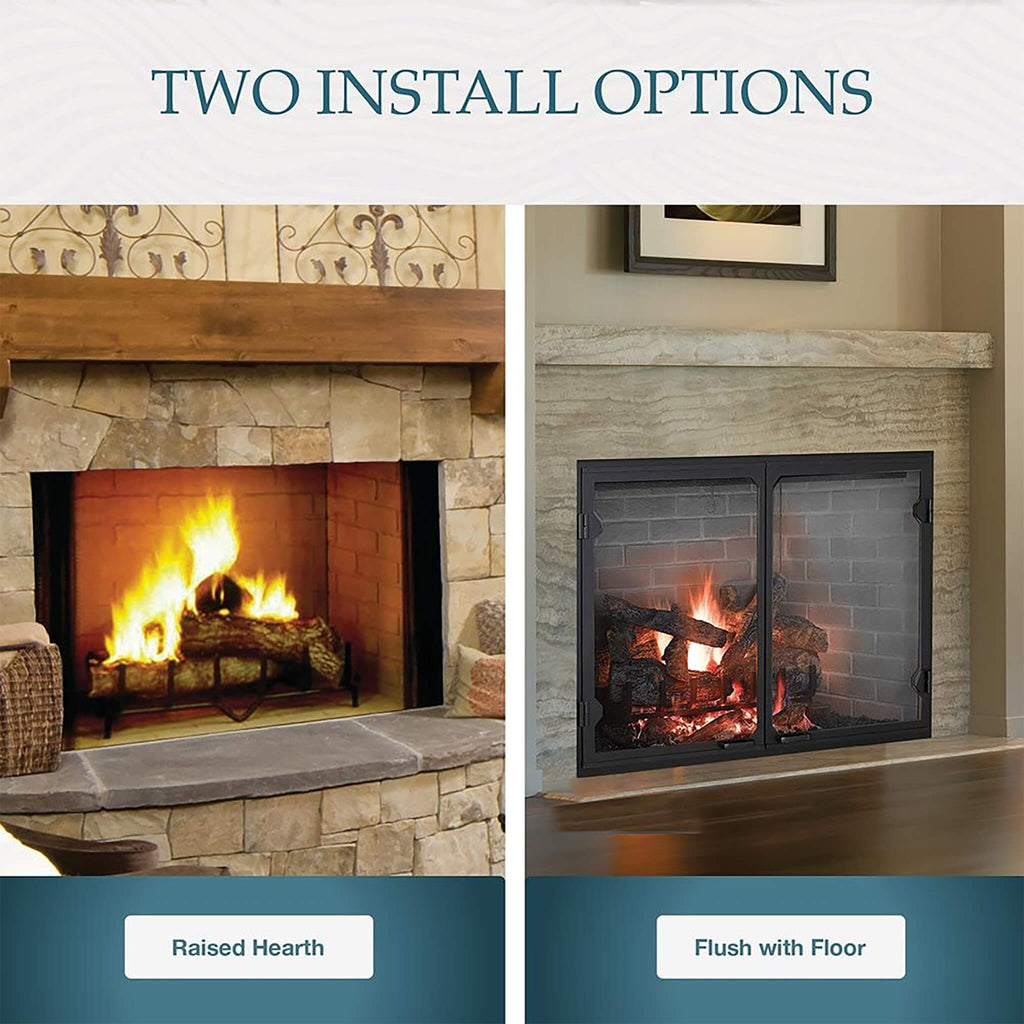 Majestic Biltmore 36" Herringbone Pattern Open Wood-Burning Fireplace [SB60HB] (SAK62147)