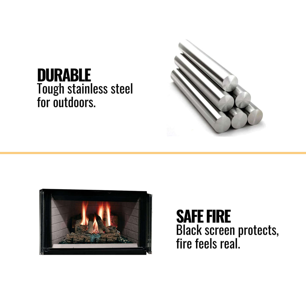 Majestic Sovereign 42" Black Wood Burning Fireplace [SA42R/C] (SAK59347)