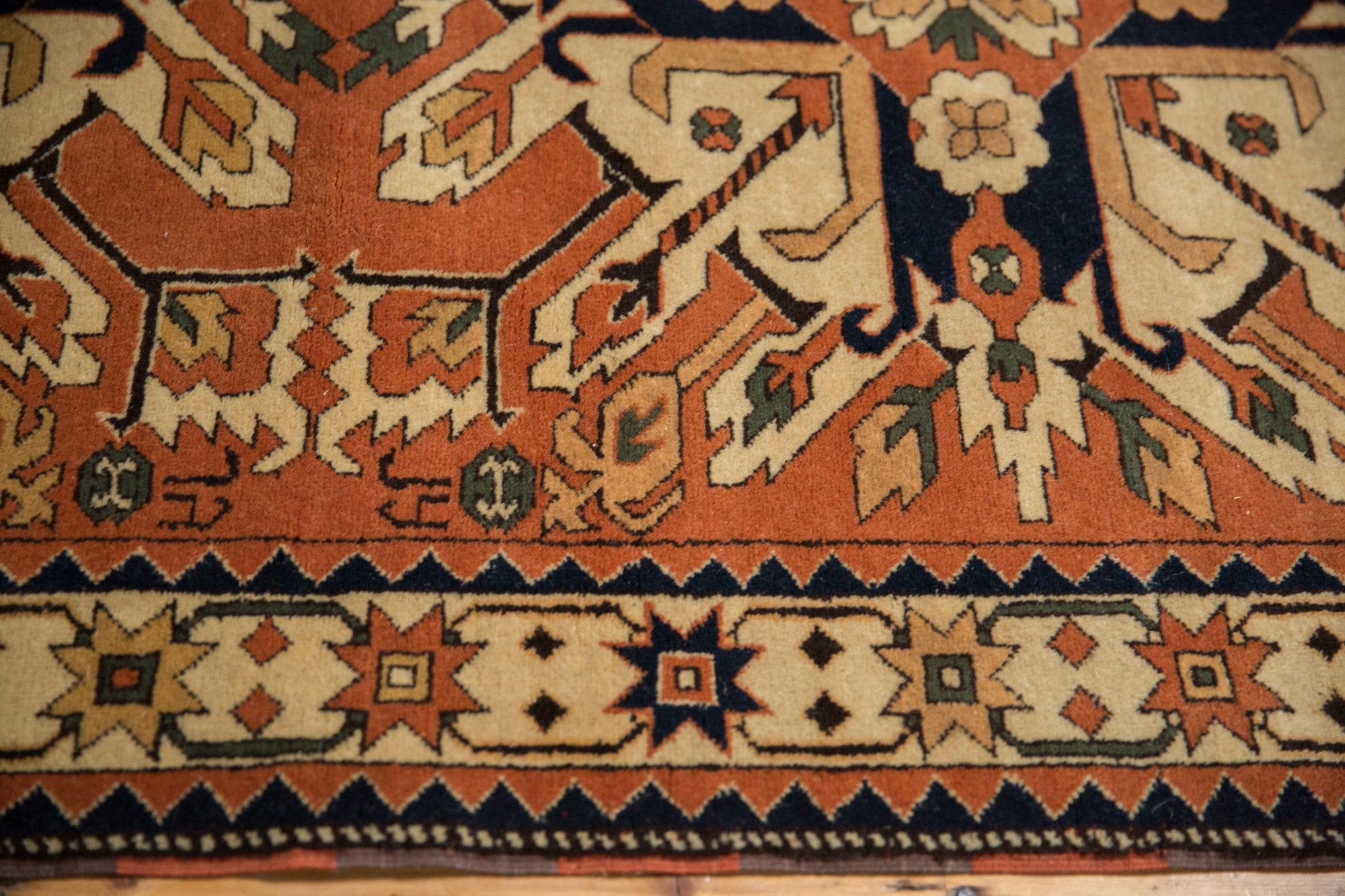 4x6 Vintage Romanian Kazak Design Rug