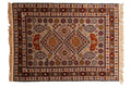 4x5.5 Vintage Romanian Shirvan Design Rug