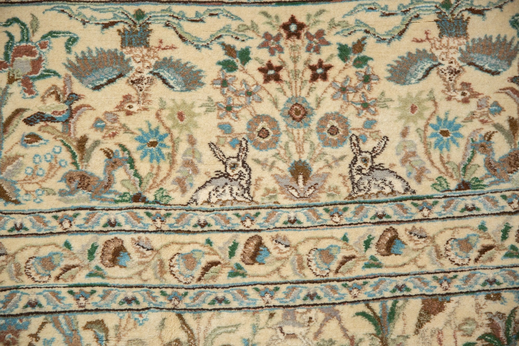 11x11.5 Vintage Tabriz Square Carpet