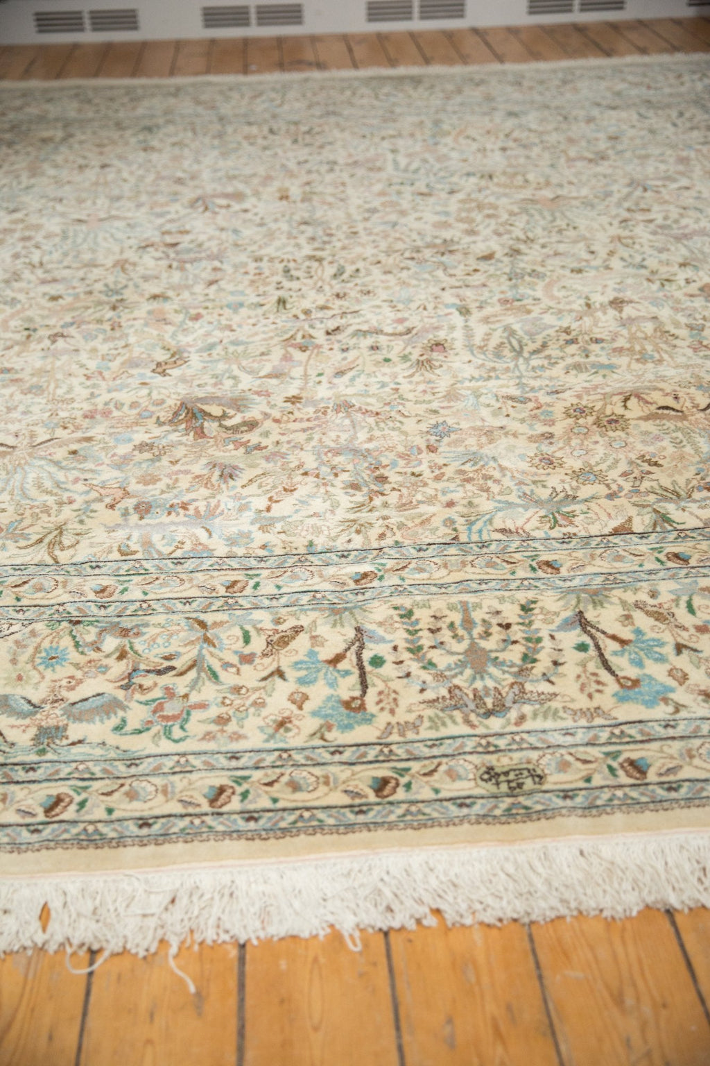 11x11.5 Vintage Tabriz Square Carpet