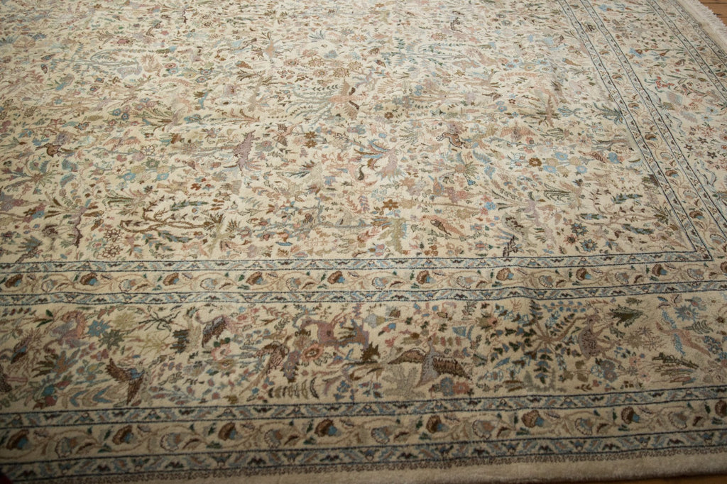 11x11.5 Vintage Tabriz Square Carpet