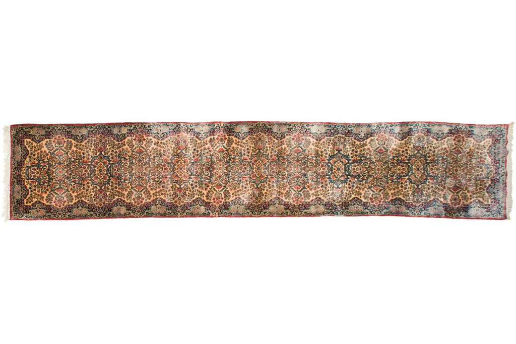 3x15.5 Vintage Kerman Rug Runner