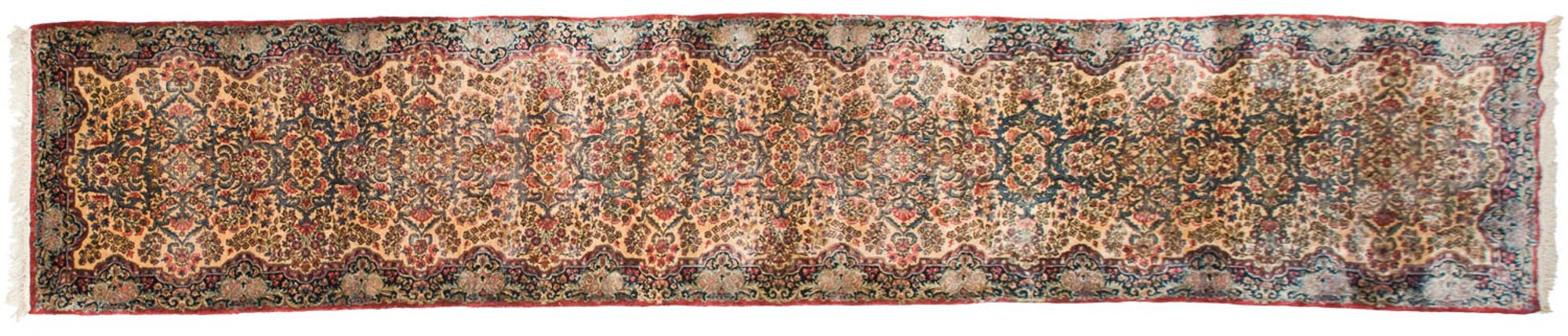 3x15.5 Vintage Kerman Rug Runner