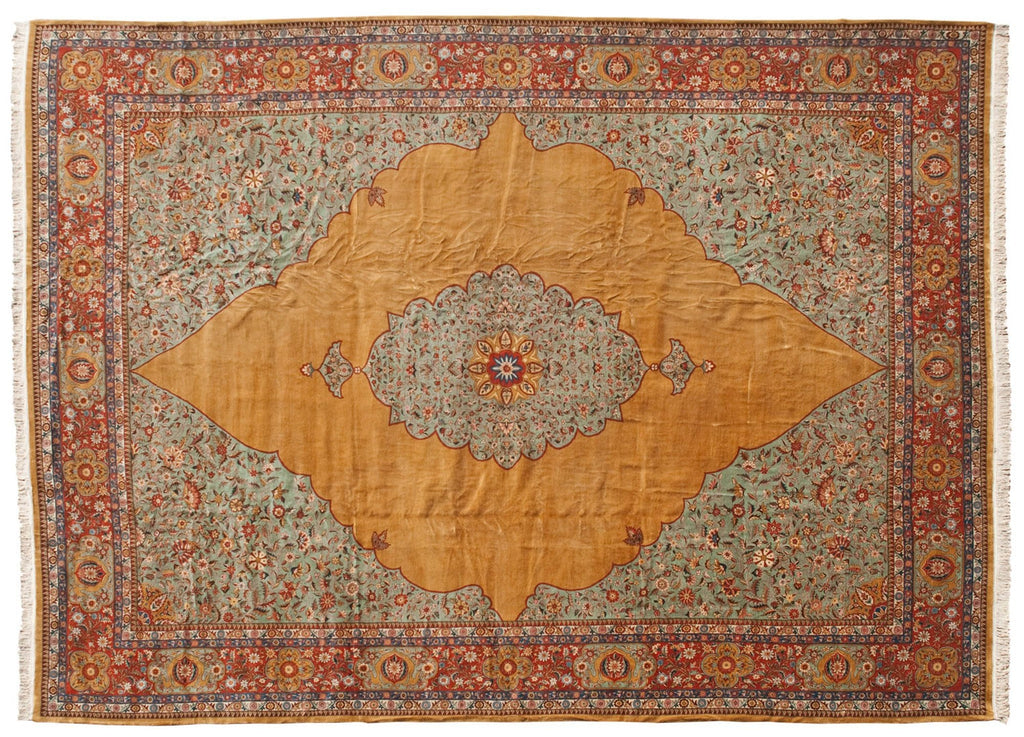 16x22 Vintage Tabriz Design Carpet