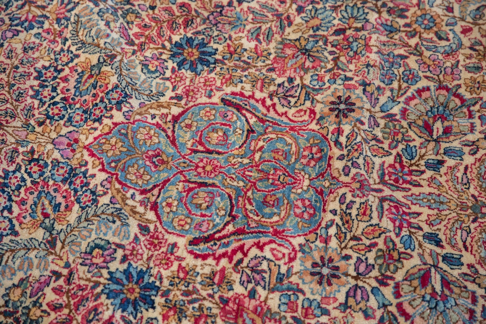 11.5x19.5 Vintage Lavar Kerman Carpet