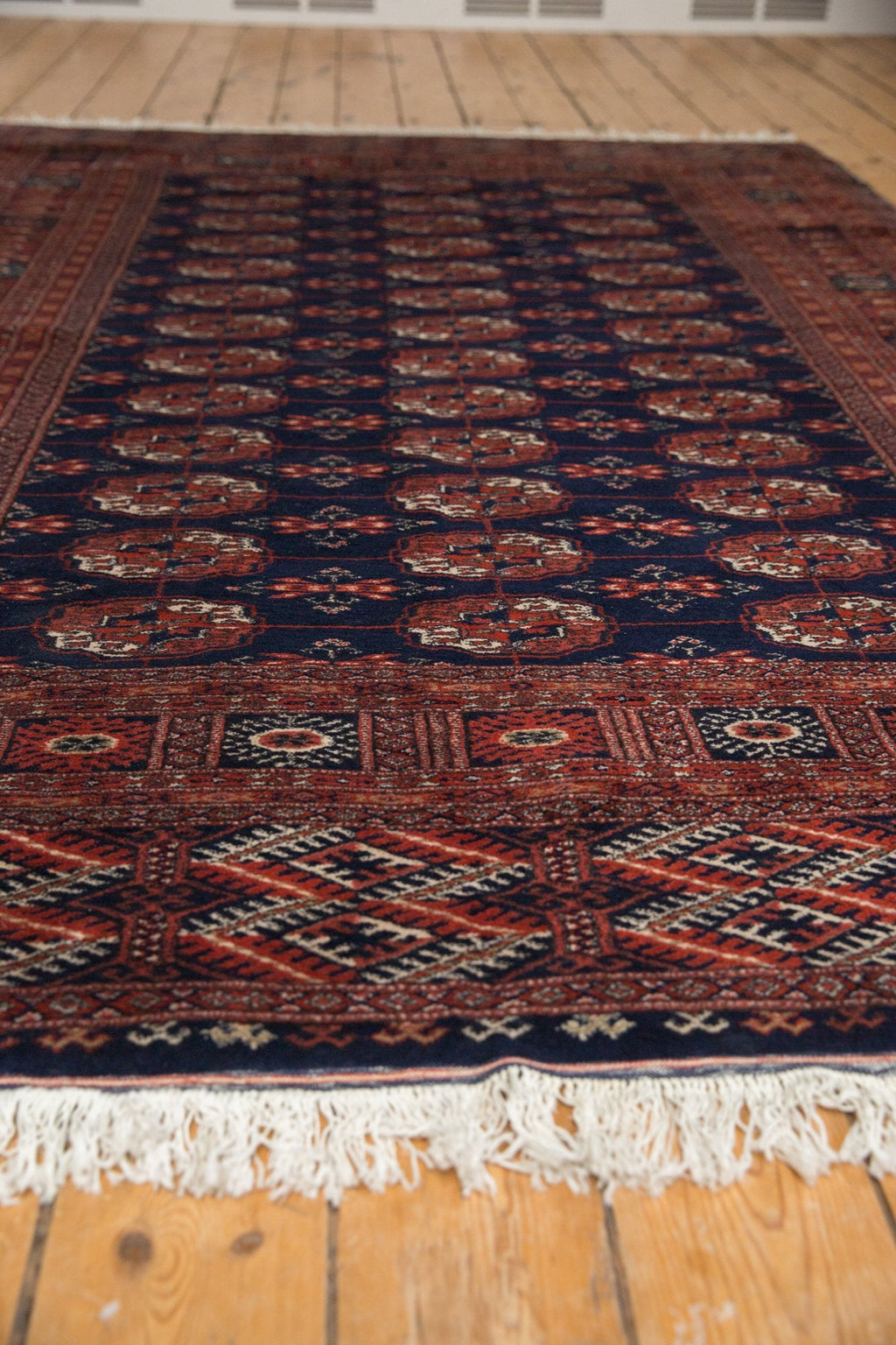 5.5x8 Vintage Fine Pakistani Bokhara Design Carpet