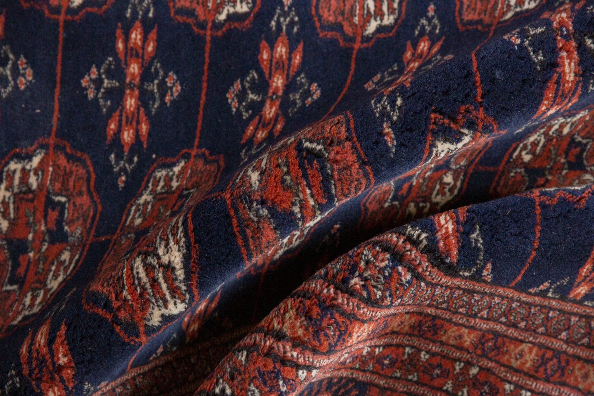 5.5x8 Vintage Fine Pakistani Bokhara Design Carpet